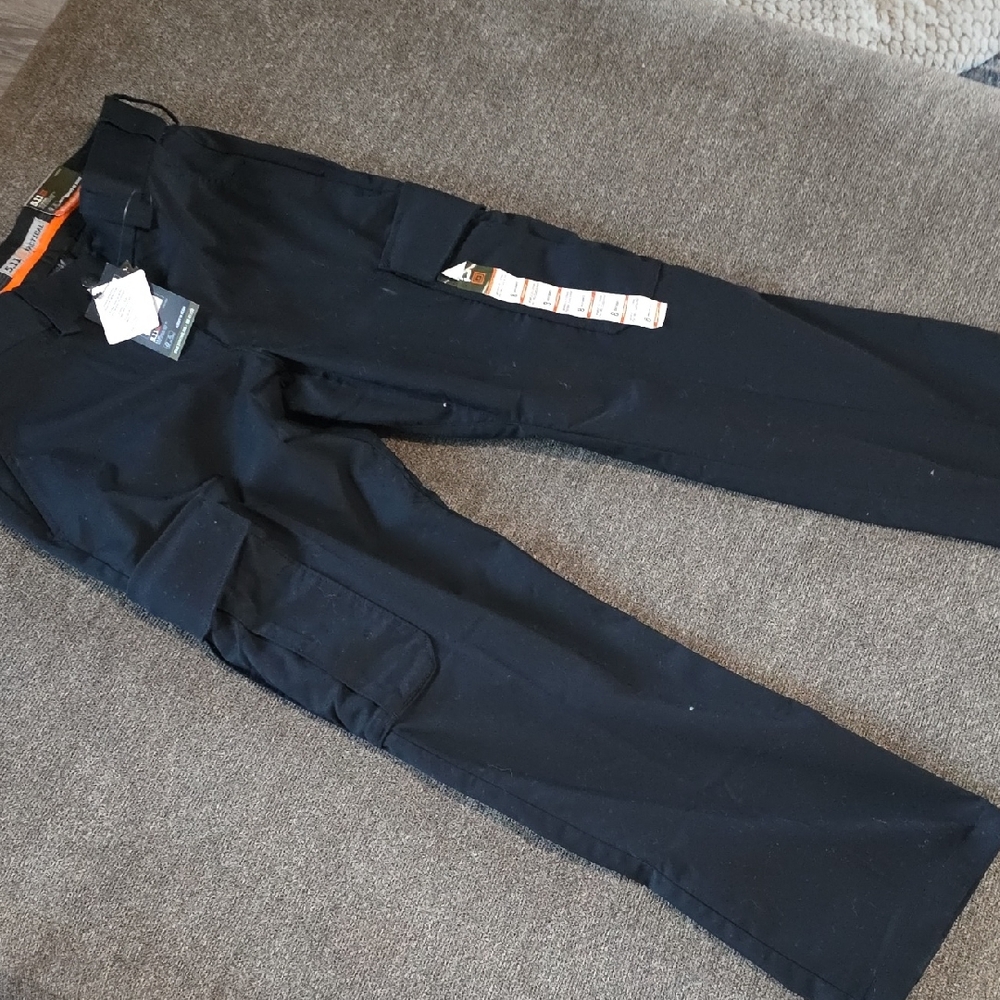 5.11 womens black stryke PDU twill class B pant straight fit unhemmed